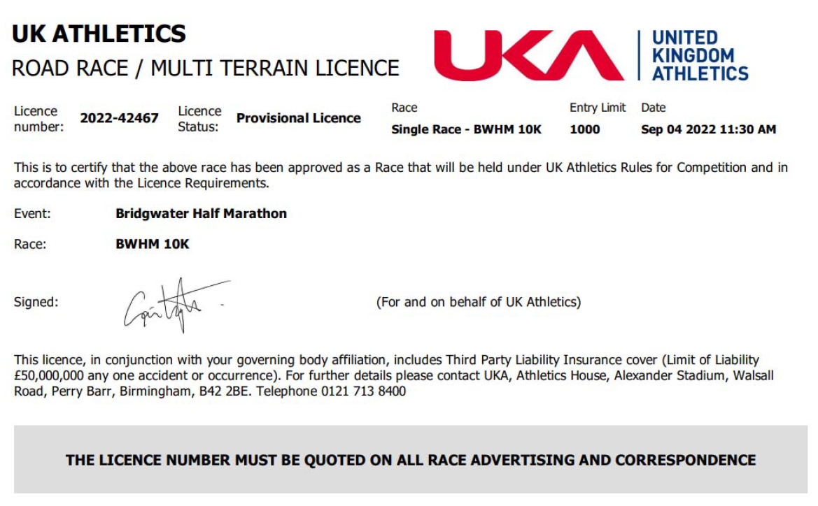 10k Licence